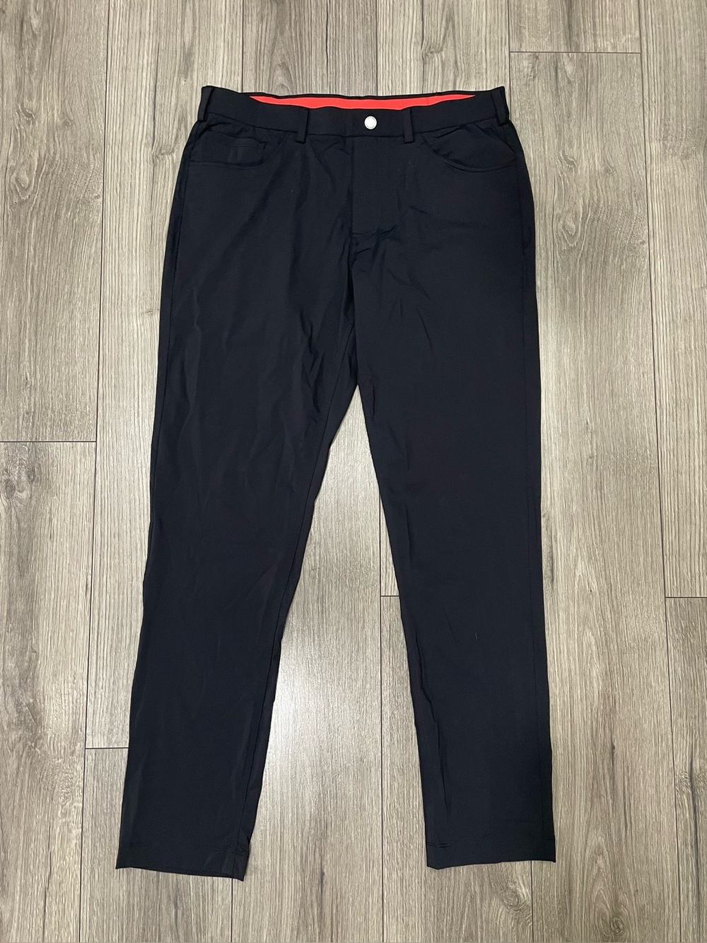 Redvanly Pants Large Mens Kent Pull On Black Performance Golf